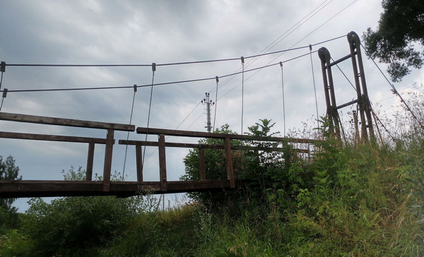 Raguvele Herrenhaus alte Bruecke Litauen Bruecke Raguvele Herrenhaus