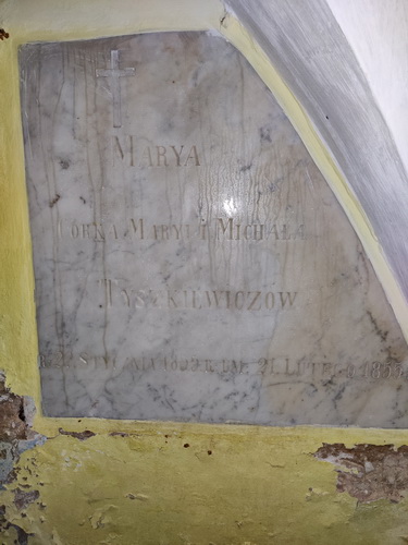 Rechte Gruft Tiškevičius Marya Tiškevičius Gruft Birzai