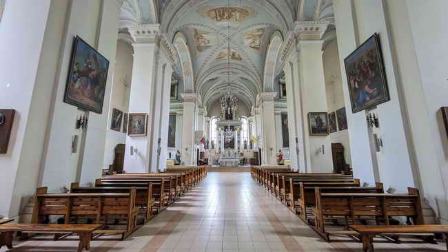 Innenraum Johannes der Täufer Kirche Birzai Johannes der Täufer Kirche Innen