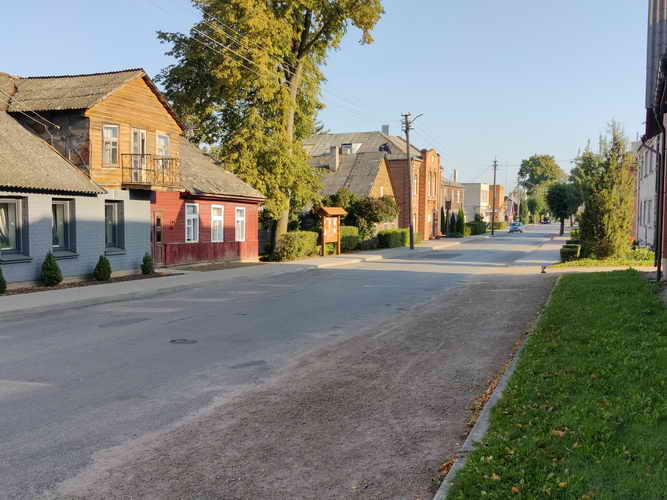 Vabalninkas Strasse Ansicht von Vabalninkas