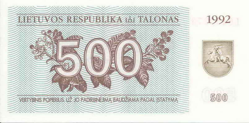 500 Talonas Rückseite