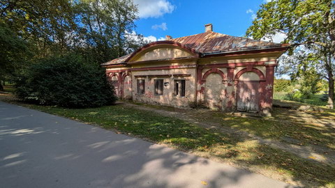 Baisogalos Gutshof Wirtschaftsgebäude