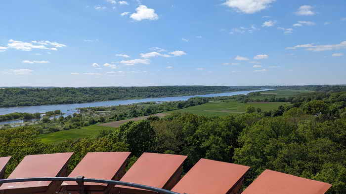 Raudone Schloss Blick vom Turm