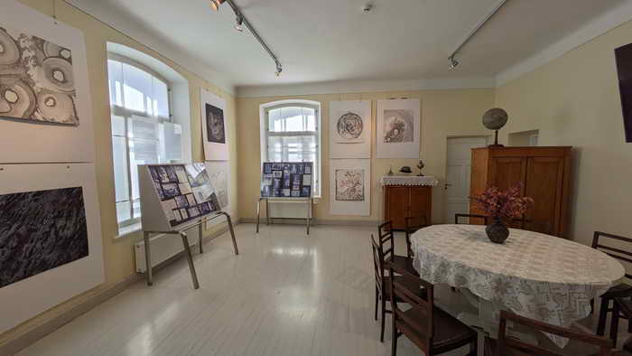 Vincas Grybas Museum Ausstellungsräume und Figuren Ausstellung im Haupthaus