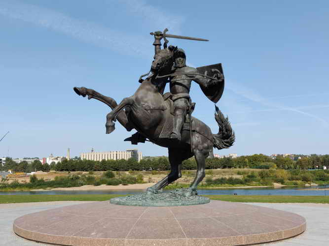 Vytis Reiterstandbild Kaunas Freiheitskrieger Kaunas Vytis