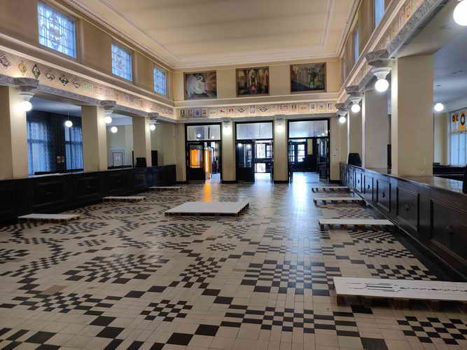 Schalterhalle Hauptpost Kaunas Hauptpost Kaunas Schalterhalle