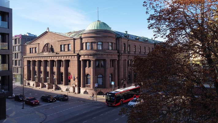 Kaunas Bank von Vorne Bank von Kaunas