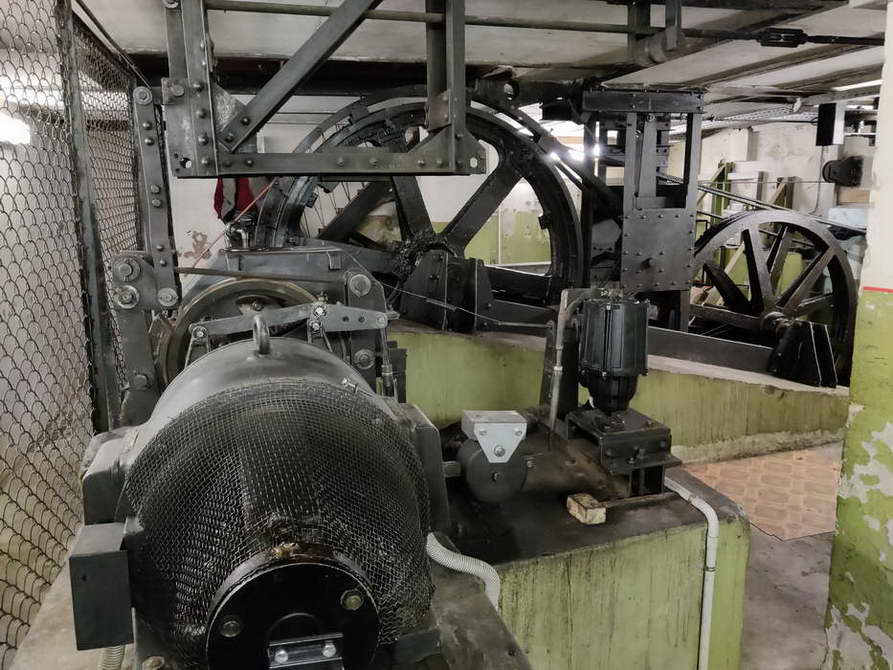 Standseilbahn Kaunas Maschinen Maschinenraum Zaliakalnis Kaunas