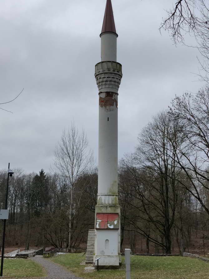 Minarett in Kedainiai Nahansicht Kedainiai Minarett