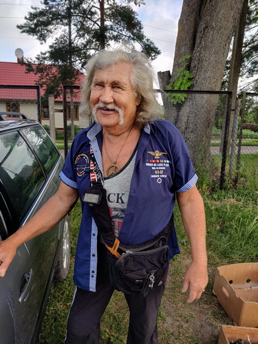 Taxifahrer in Birzai Birzai Litauen Taxifahrer