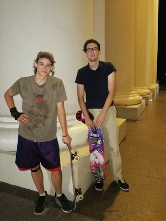 Litauen Vilnius Skater Skater Vilnius