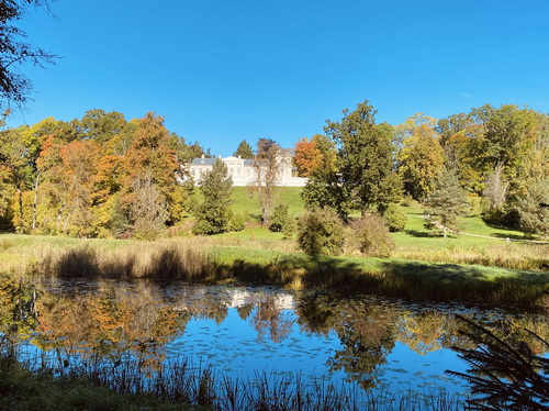 Teich Landschaft Litauen Ranevo Dvaras Ranevo Dvaras Teich
