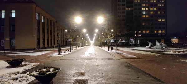 Litauen Siauliai Fussgaengerzone Siauliai Fussgaengerzone Winter