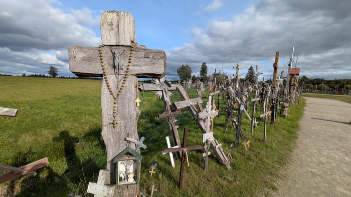 Bergder Kreuze Holzkreuz Litauen