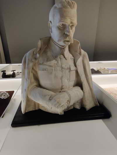 Büste von Maxim Gorky Haus der Geschichte Vilnius Haus der Geschichten Vilnius Pilsudski