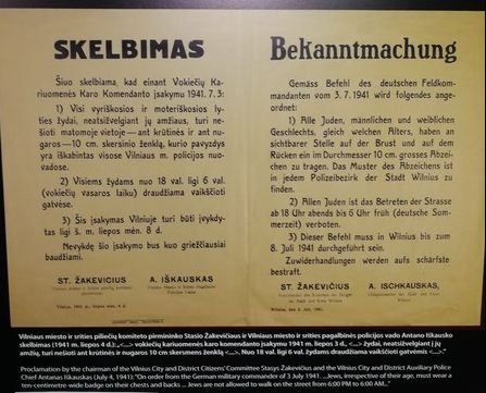 Zakevicius Judengesetze Litauen Bekanntgabe Judengesetze Vilnius