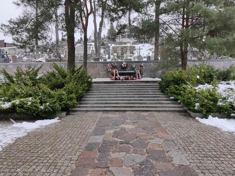 Rasos Friedhof Vilnius Pilsudskis Herz Pilsudskis Grabmal Vilnius