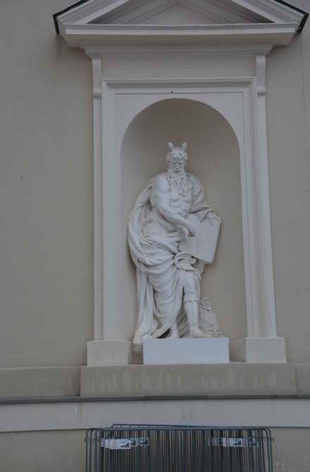 Vilnius Kathedrale Moses gehörnt Moses mit Hörnern Vilnius