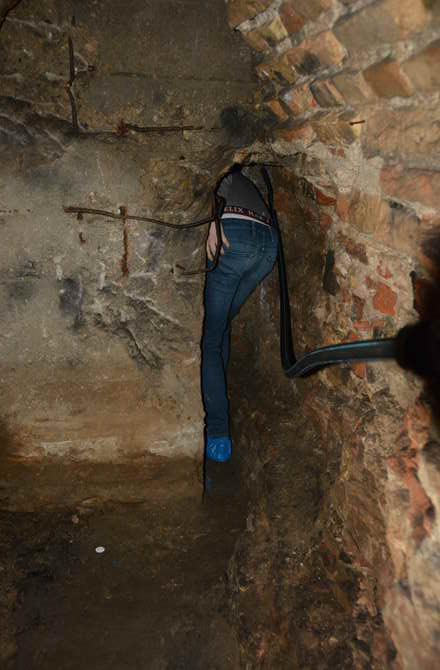 Manchmal sehr eng in den Tunneln Tunnel Vilnius Tunneltour