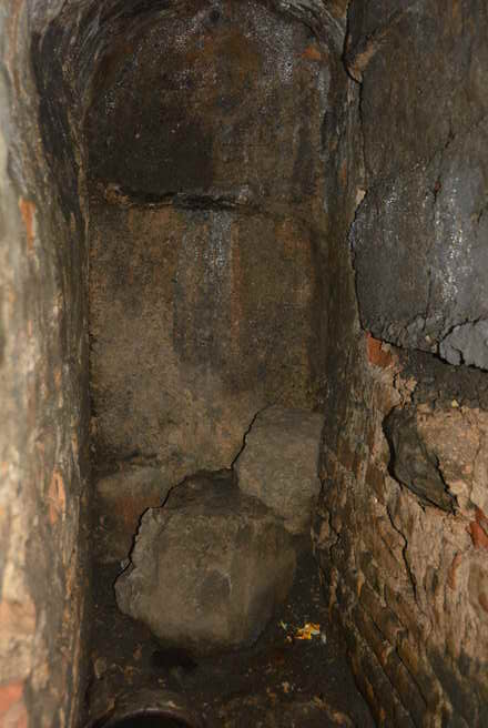 Zugemauerter Tunnel 1941 Kanalsystem Kathedrale Vilnius