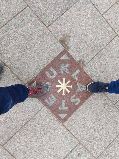 Kathedrale Vilnius Stebukla Wunschstein