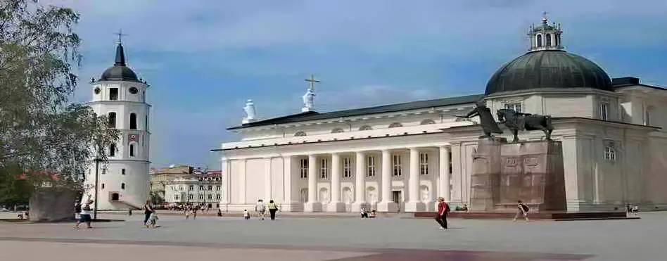 Litauen Kathedrale Glockenturm Litauen Vilnius Kathedrale