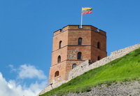 Litauen Gediminas Turm Geschichte Vilnius Burg