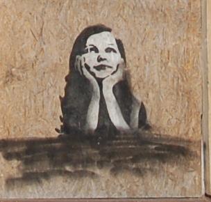 Litauen Birzai Graffiti Litauen Birzai Maedchen