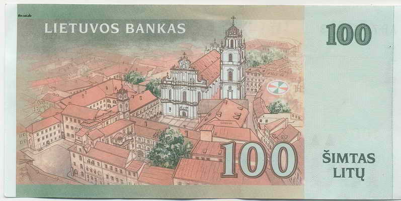 100 litas von hinten