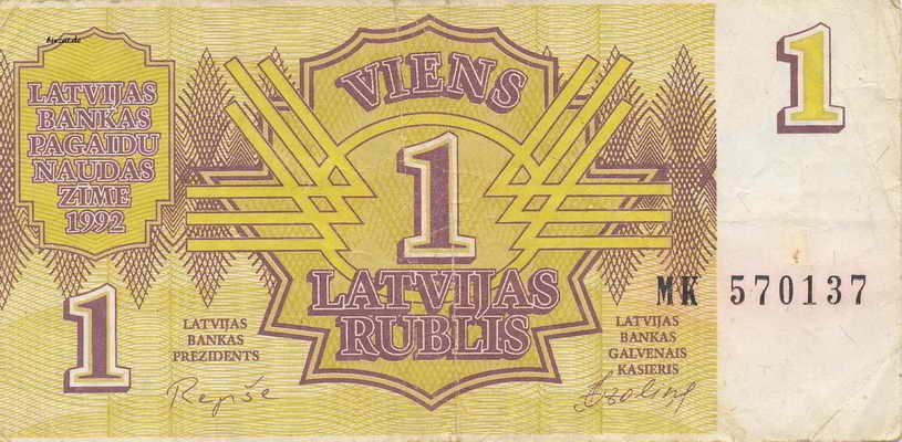 lettischer Rubel